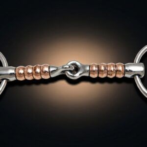 A professional brass roller bit featuring high-grade stainless steel loose rings and a single-jointed mouthpiece with integrated brass rollers.